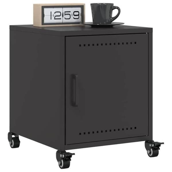 Maison Exclusive - Sort natbord 36x39x43,5 cm stål