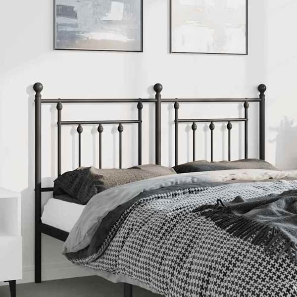 Maison Exclusive - Erstatnings hovedgærde i sort metal 135 cm