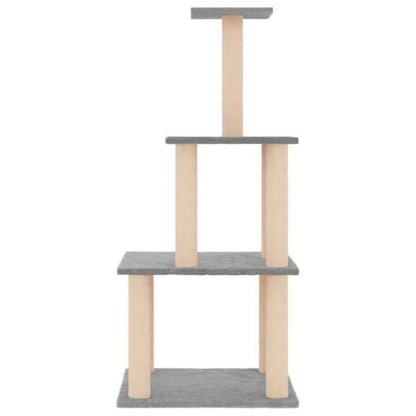 Maison Exclusive - Kattekradse med sisal i lys grå 111 cm ljusgrått