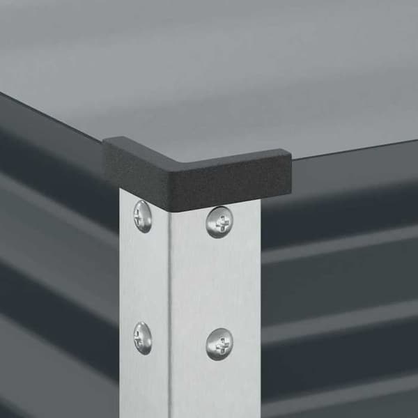 Maison Exclusive - Trädgårdsplanterare Anthracite 45x45x88 cm Stål