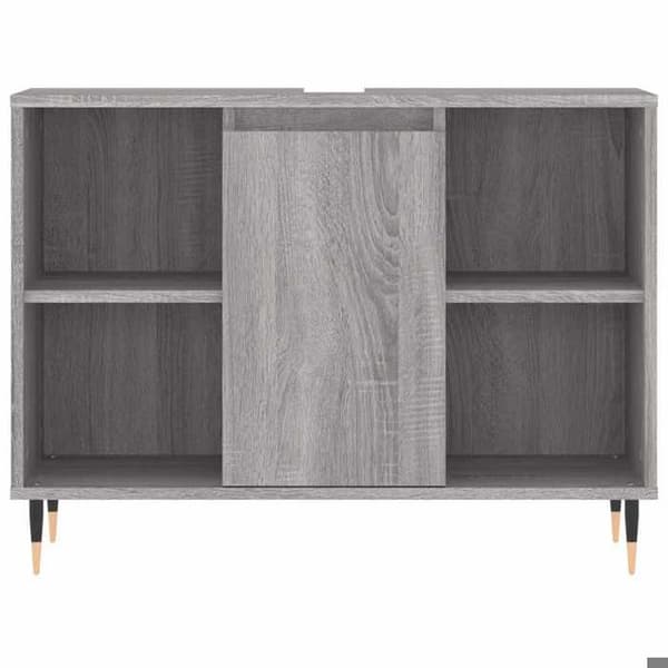 Maison Exclusive - Badeværelsesskab sonoma grå 80x33x60 cm ingeniørtræ