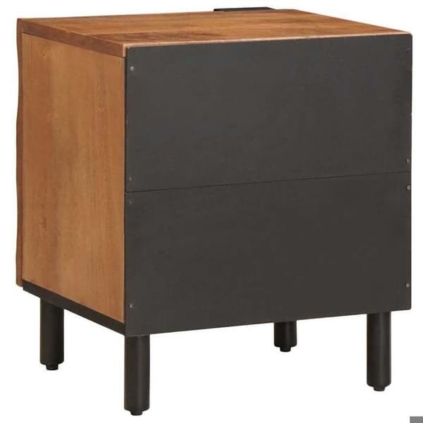Maison Exclusive - Natbord 2 stk Brun 40 x 33 x 46 cm