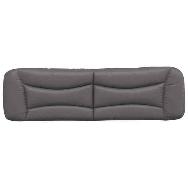Maison Exclusive - Hvar harmaa 180 cm sängynpäätytyyny keinonahkaa grå