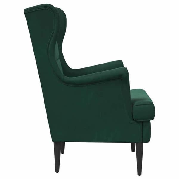 Maison Exclusive - Mörkgrön Sammet Fåtölj