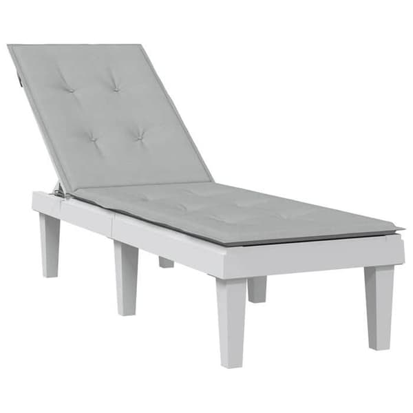 Maison Exclusive - Lys grå blandet liggestolspude (75+105) x 50 x 4 cm