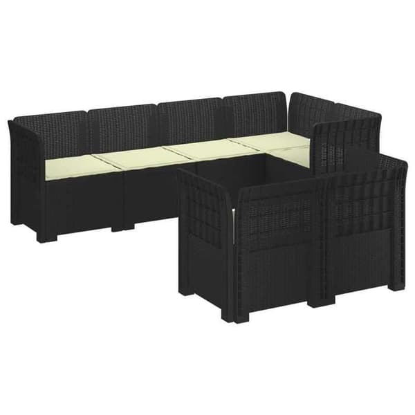 Maison Exclusive - Have Sofa 7 Pladser med Puder Rattan Look PP