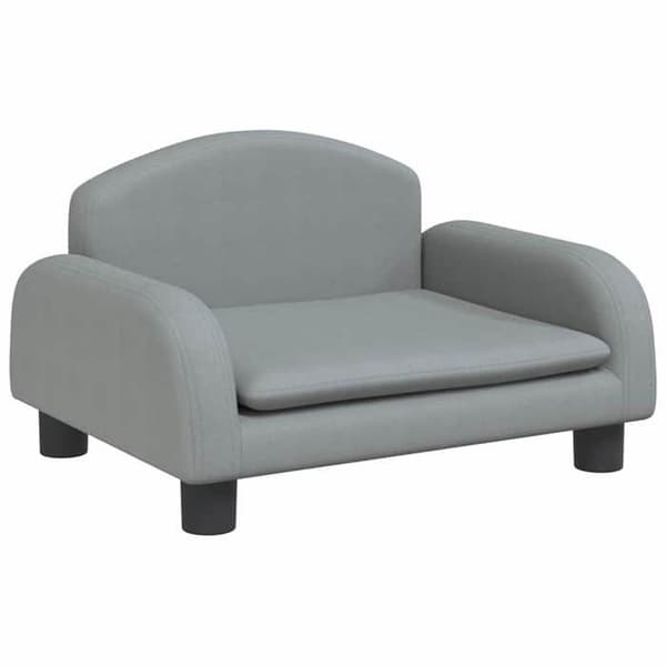 Maison Exclusive - Ljusgrå hundsäng 50x40x30 cm tyg ljusgrått