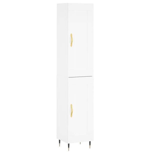 Maison Exclusive - Buffé hög Vit 34,5x34x180 cm Ingenjörsträ