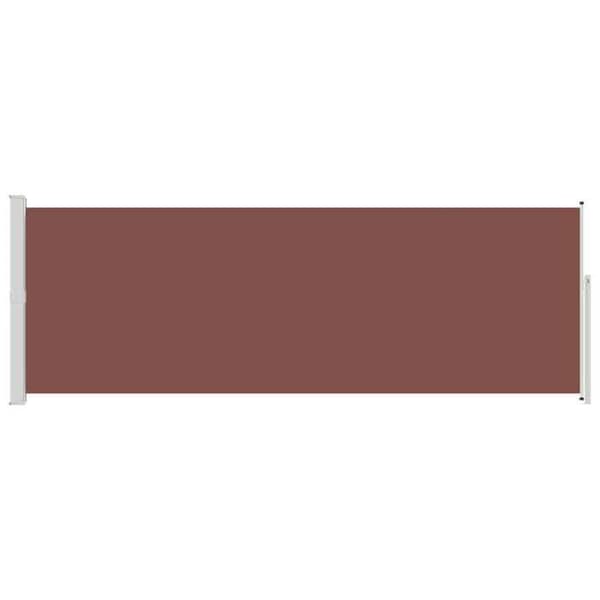 Maison Exclusive - Fällbart sidotak 160 x 500 cm Brun