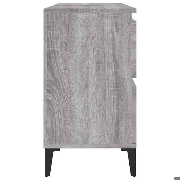 Maison Exclusive - Vaskeskab sonoma grå 80x33x60 cm ingeniørtræ