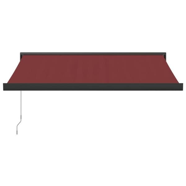 Maison Exclusive - Manuell infällbar markis bordeaux 350x250 cm