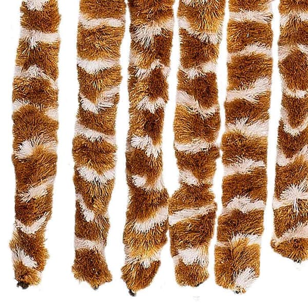 Maison Exclusive - Ockergul och vit myggnät 56x200 cm chenille