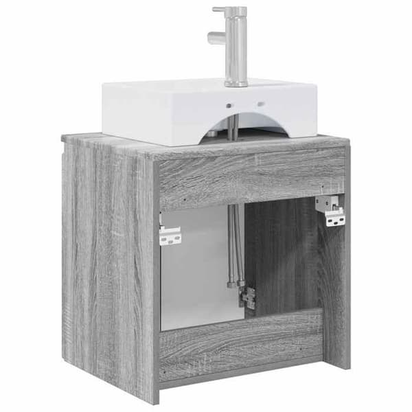 Exklusiv möbel - Väggmonterad handfat Vanity Sonoma grå 49,5 x 41 x 62,5 cm