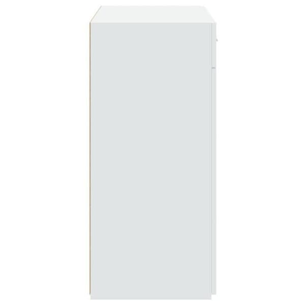 Maison Exclusive - Buffé vit 80x42,5x93 cm ingenjörsträ