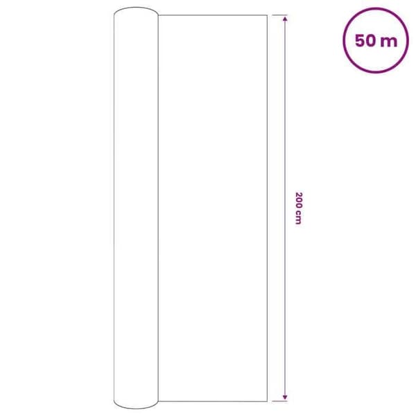 Maison Exclusive - Anthracitfärgad insynsskyddsnät 2x50 m PEHD 150 g/m² antracit