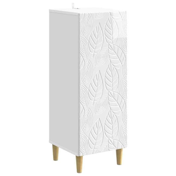 Maison Exclusive - Hvid glans buffet 33 x 34,5 x 90 cm Ingeniørtræ Vit