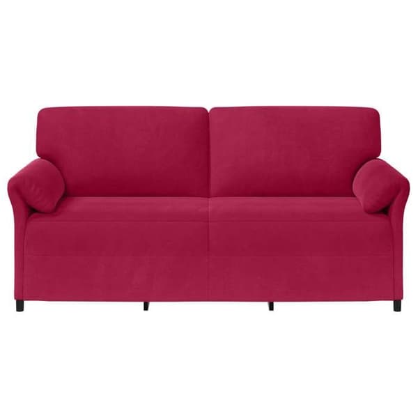 Maison Exclusive - Sofa 3 pladser Bordeaux 198 x 83 x 95 cm Velour