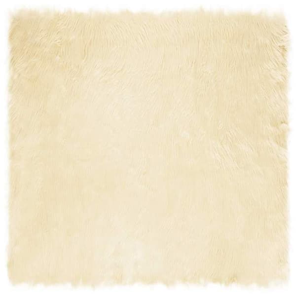 Maison Exclusive - Väärennetty TAFALLA Kermansävy 120 x 120 cm Polyesteri