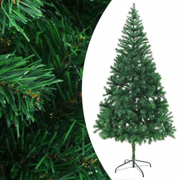Kunstigt juletræ - EKSKLUSIV HUS - forudbelyst/bolde - 210 cm - 910 spidser - LED