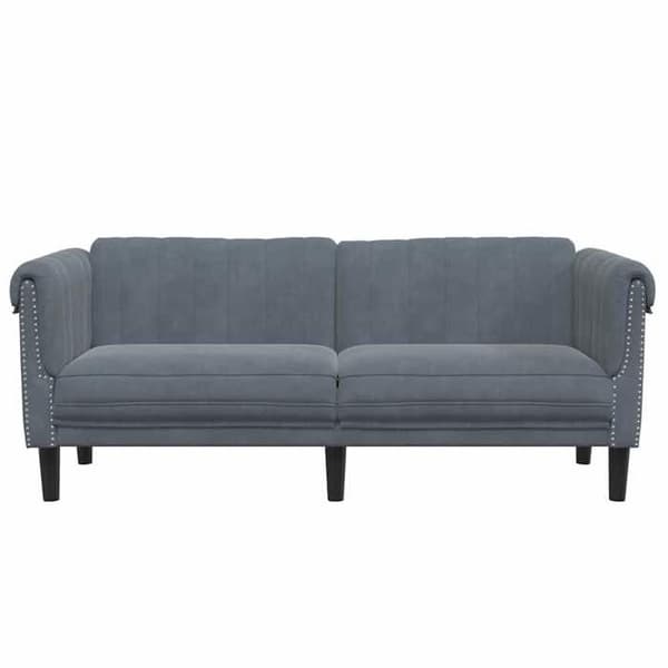 Maison Exclusive - Mørkegrå velour 2-personers sofa