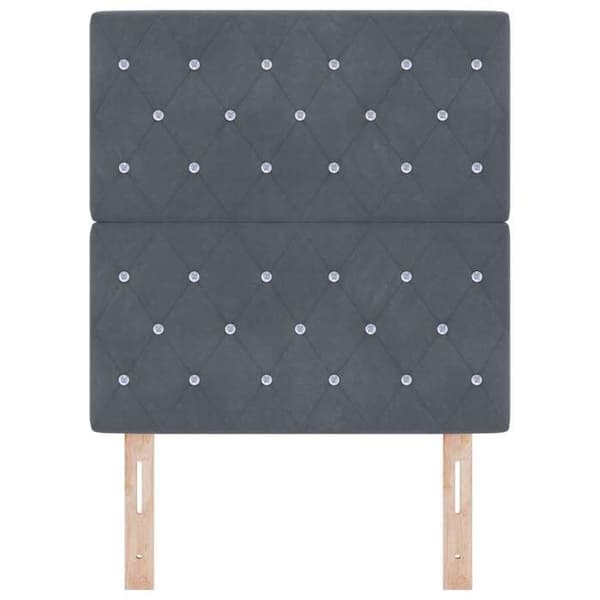 Maison Exclusive - Mörkgrå sänggavel 80 cm Sammet
