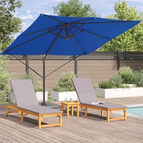 Maison Exclusive - Parasol Roma Rektangulär 286 x 284 x 265 cm Blå