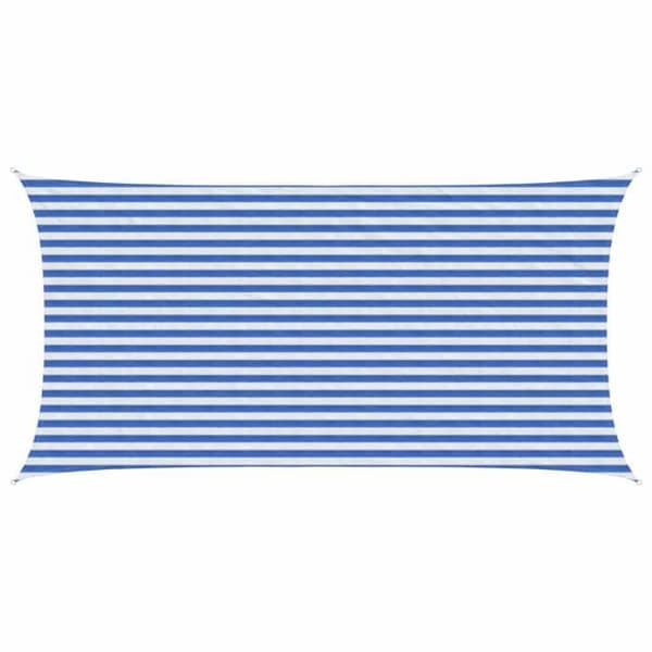 Maison Exclusive - Skuggnät 2,5 x 4,5 m HDPE Rektangulär Blå och Vit