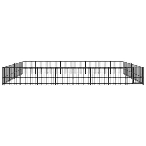 Maison Exclusive - Udendørs hundehus i stål 60,22 m²