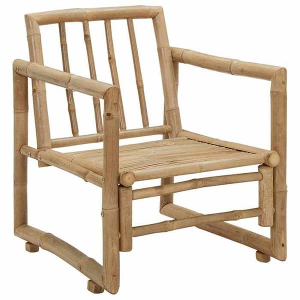 Maison Exclusive - Trädgårdsstolar set om 2 med kuddar och kuddar i bambu