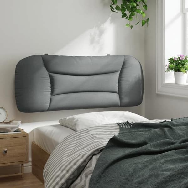 Maison Exclusive - Hvar vaaleanharmaa 100 cm sängynpäädyn tyyny, kangas ljusgrått