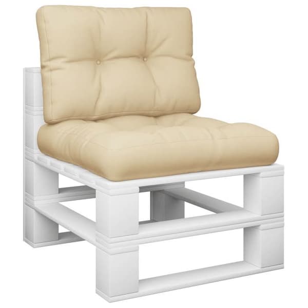 Maison Exclusive - Pallet puder sæt af 2 beige stof