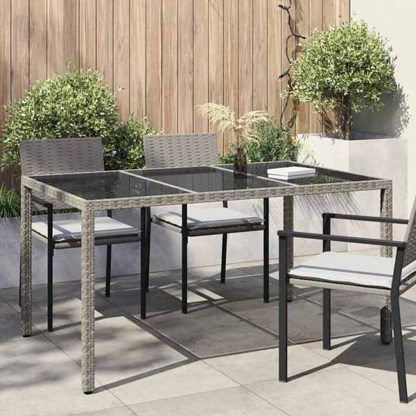 Maison Exclusive - Havebord Grå 150 x 90 x 75 cm polyrotin Grå