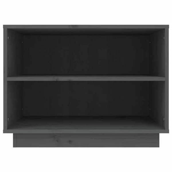 Maison Exclusive - Kenkäkaappi Harmaa 60x34x45 cm Massiivipuu