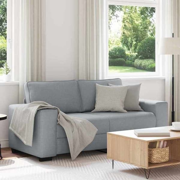 Maison Exclusive - 2-personers sofa i lys grå 180x77x82 cm stof