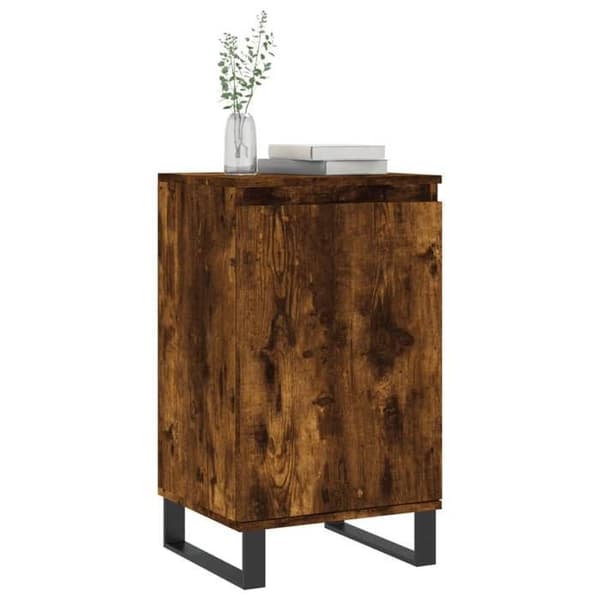 Maison Exclusive - Buffeter 2 stk røgfyldt eg 40x35x70 cm ingeniørtræ