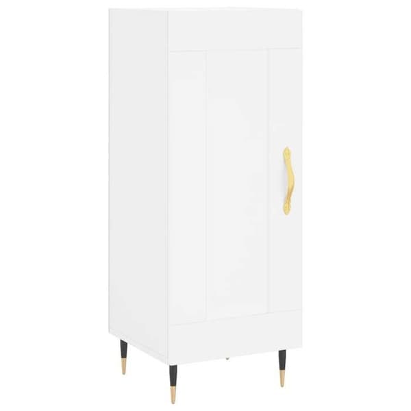 Maison Exclusive - Vit buffé 34,5x34x90 cm ingenjörsträ