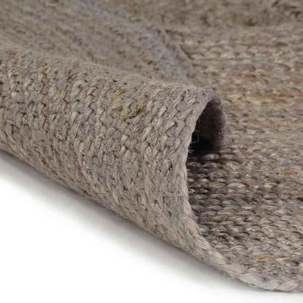 Maison Exclusive - Handgjord Rund Jute Matta 210 cm Grå