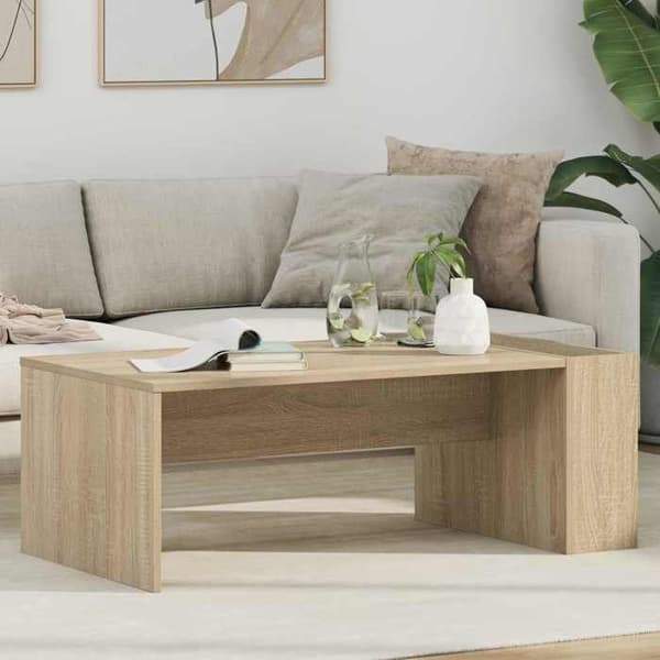 Maison Exclusive - Sofabord Egetræ Sonoma 95 x 50 x 34 cm Ingeniørtræ