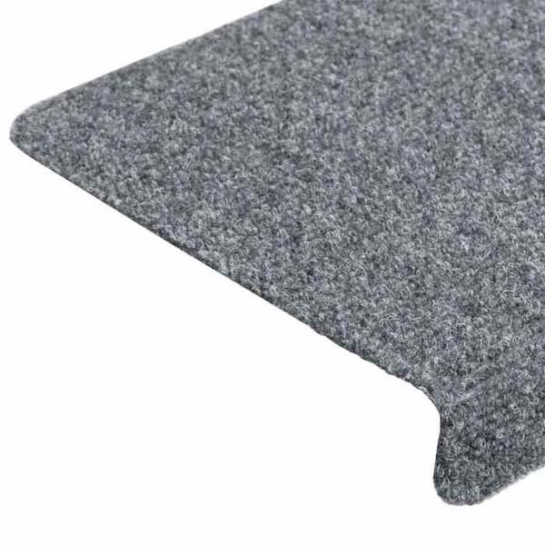 Maison Exclusive - Selvklæbende trappe tæpper vidaXL, 20 stk., 65 x 21 x 4 cm, lys grå, rektangulær kant