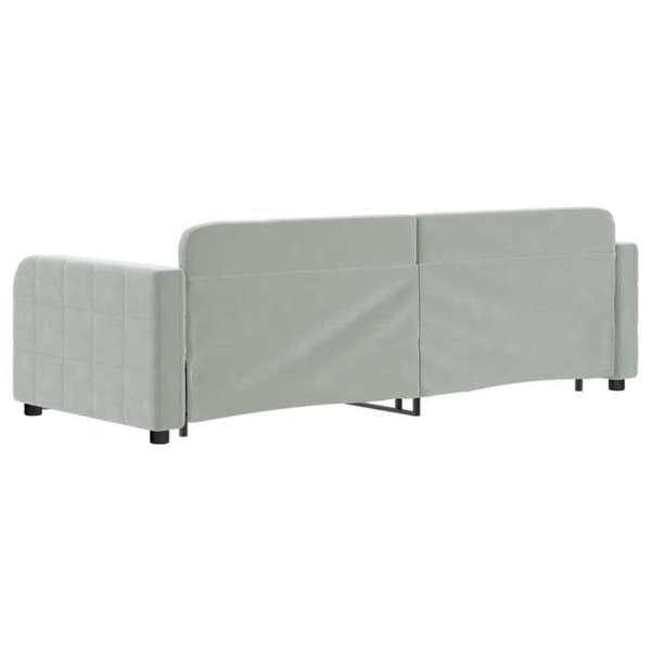 Maison Exclusive - Sovesofa med udtræk uden madras lys grå 80x200 cm
