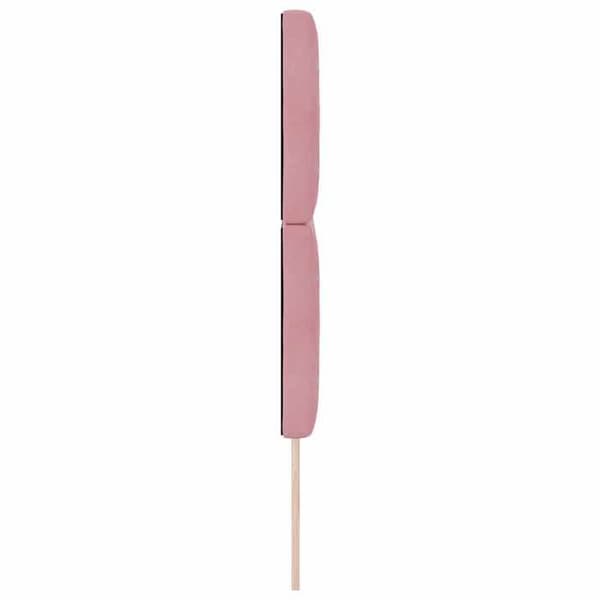 Maison Exclusive - LED-hovedgærde med rosa LED-strips 144 cm fløjl