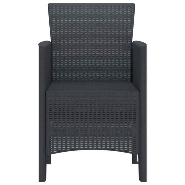 Maison Exclusive - Trädgårdsstol 4 st Anthracite Polypropylen antracit