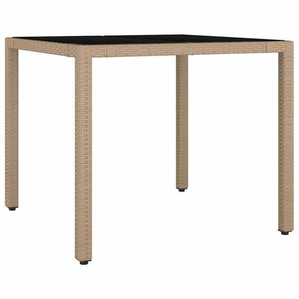 Maison Exclusive - Trädgårdsbistro-set 5 delar med bruna kuddar i polyrotting