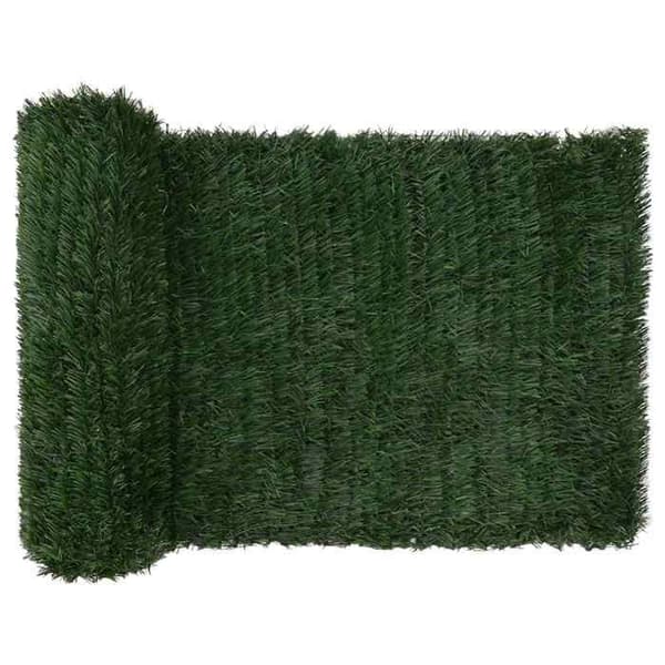 Maison Exclusive - Mörkgrön konstgjord häck 1 x 4 m PVC och stål