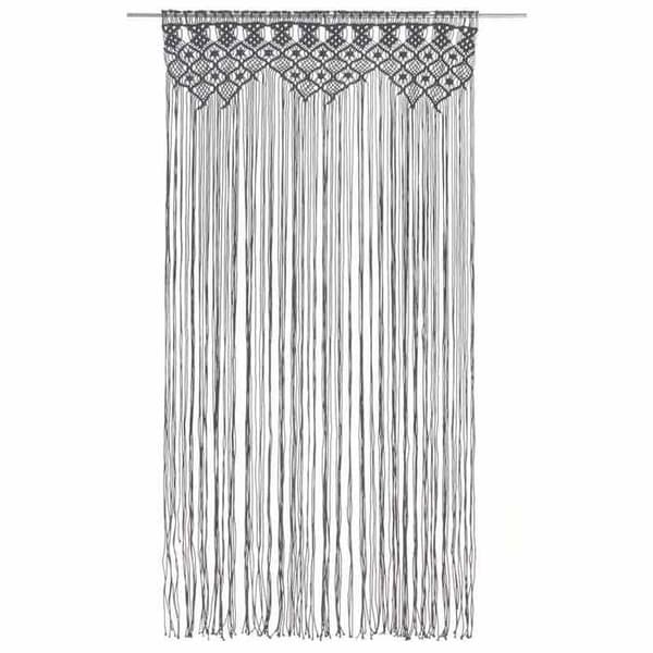 Maison Exclusive - Macramé gardin Anthracite 140x240 cm Bomull