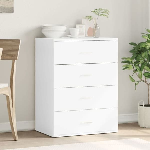 Maison Exclusive - Vit buffé 60x39x80 cm i ingenjörsträ