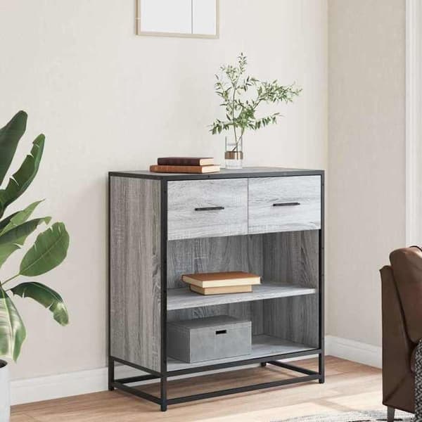 Maison Exclusive - Buffet sonoma grå 68x35x76 cm ingeniørtræ