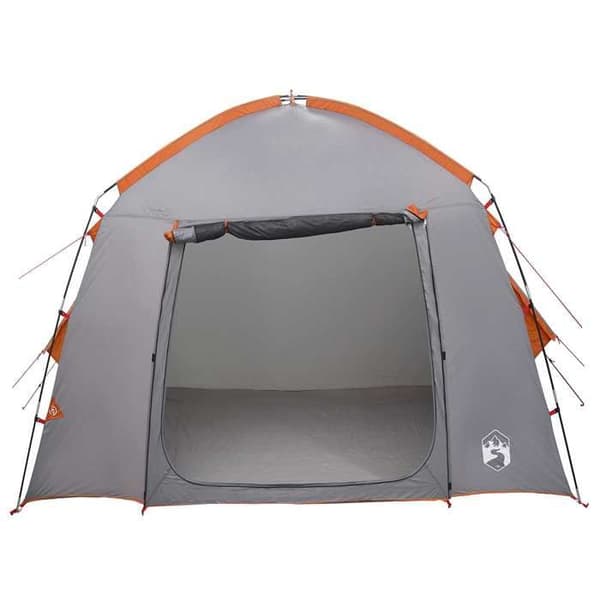 Maison Exclusive - Telt Hytte Grå og orange 210 x 210 x 138 cm Polyester