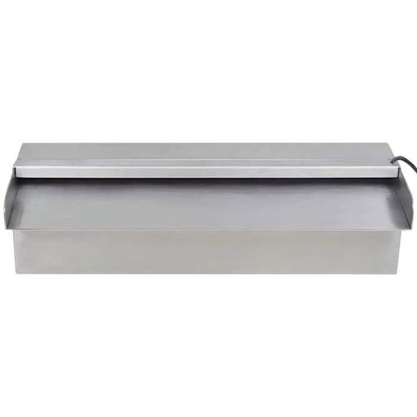 Maison Exclusive - Rektangulär poolfontän med LED Inox 30 cm