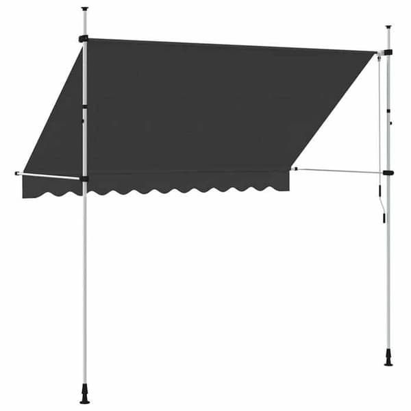 Maison Exclusive - Manuell utdragbar markis 300 cm Antracit antracit